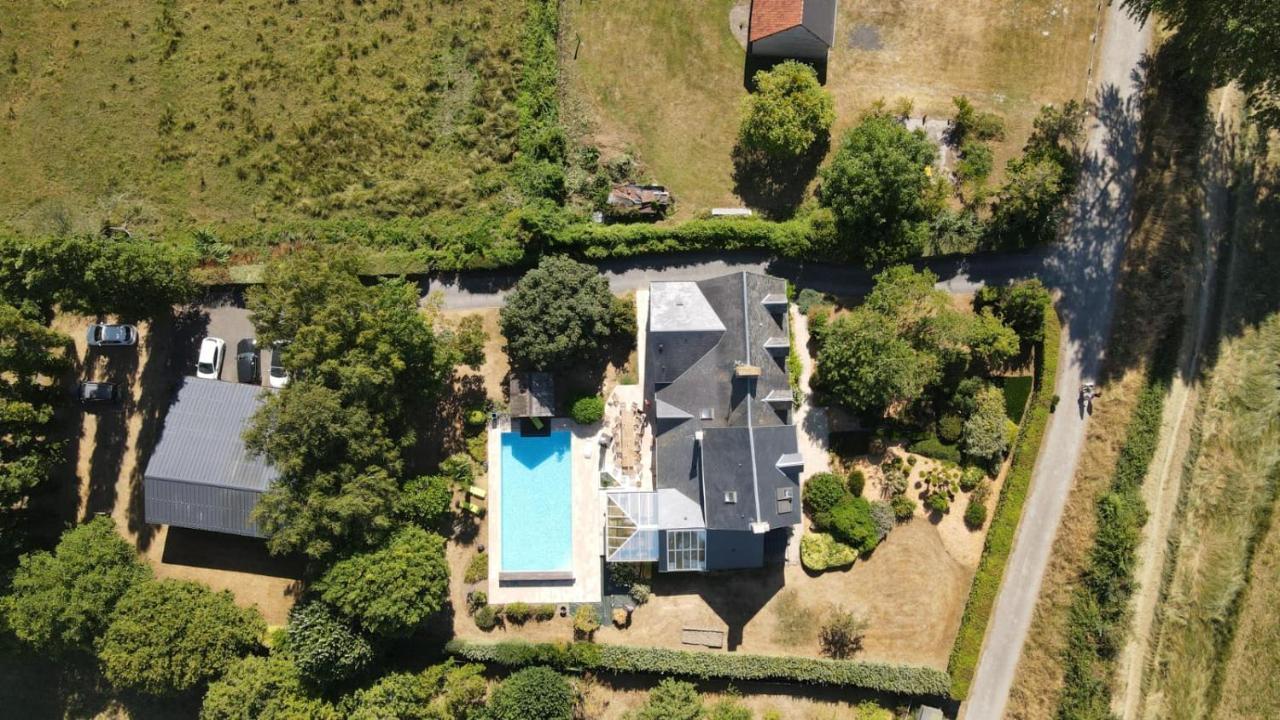 Gite De Charme "La Maison Saint-Leonard" Avec Piscine, Spa, Vue Sur Le Mont Saint-Michel Vains Екстер'єр фото